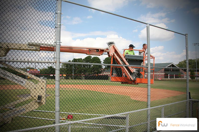 Professional chain link fence installers in Atlanta, GA.
